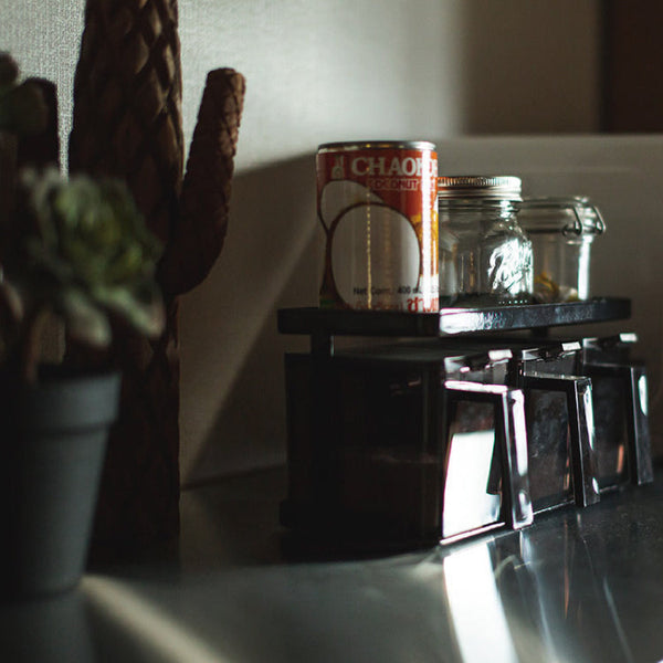 リンツⅡ オープンダイニングボード #ブラウン #ハンドル：ブラック #幅60cm