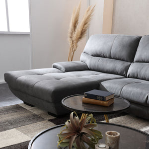 快適なくつろぎを与える低重心ワイドでイタリアンテイストのソファです。 #LT01 キャメル（レザーテックス アニリン）