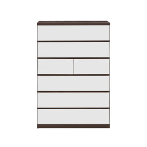 バンビⅡ チェスト 幅80㎝ #ホワイト×ブラウン