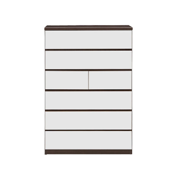 バンビⅡ チェスト 幅80㎝ #ホワイト×ブラウン