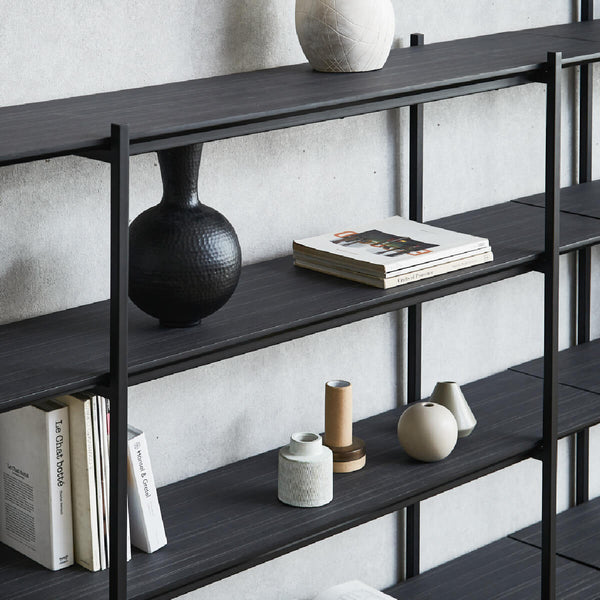 アレリア　シェルフ #幅160cm×高さ161cm #ノーブルブラック