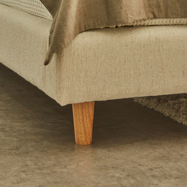 パメラ ベッドフレーム #フロストグレー #シングル