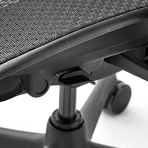 エルゴヒューマン FIT2 Lite オフィスチェア オットマン付 #ブラックフレーム×ブラック