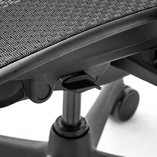 エルゴヒューマン FIT2 Lite オフィスチェア オットマン付 #ブラックフレーム×ブラック
