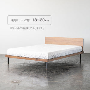 ユニック ベッドフレーム シェルフタイプ #オーク #シングル #スノコ