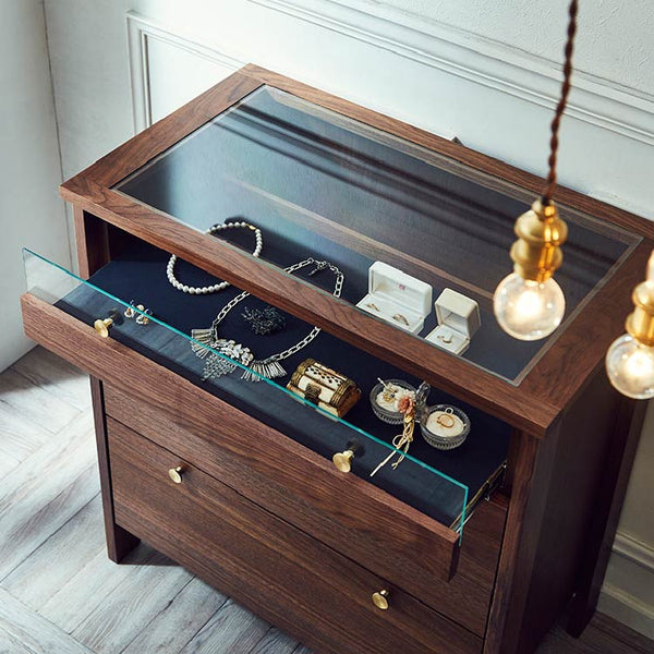 コーニス コレクションチェスト 幅70cm ロータイプ #ウォールナット