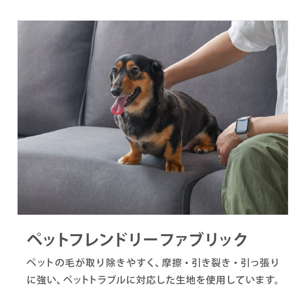 アルデ ３人掛けソファ ペット専用ソファ カバーリング #ストーンホワイト