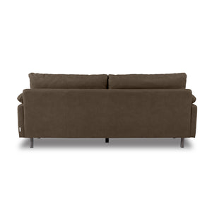 クワトロベリーニ　3人掛けソファ幅200cm #PLT111 プラチナグレー（プライムレザーテックス）