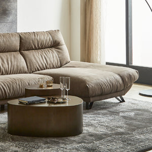 脚高11cmと一般的なお掃除ロボットが通れる高さ設計で、ソファ下のお掃除も簡単です。 #PLT112 ヨーロピアングレー（プライムレザーテックス）