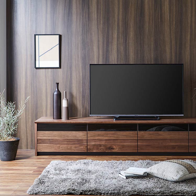 シグマAPOシステム AVラック Simprect(シンプレクト) THBL154N 幅152.5cm ダークブラウン 木製 テレビ台 AVボード テレビボード 札幌市東区 新道東店 シグマA・P・O、引き出し付きテレビラック5種