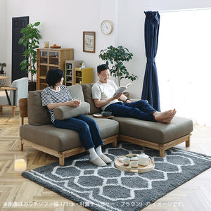 マナー④ 3人掛けソファ 幅200cm ファブリック #キャンバスアイボリー