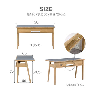 ケーペⅢ デスク #幅120cm #グレー