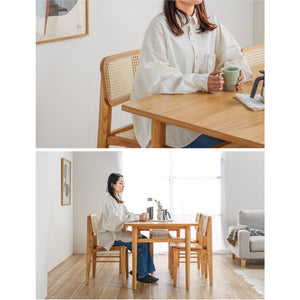 ビンズ ダイニングチェア ラタン 板座 ナチュラル #Default Title