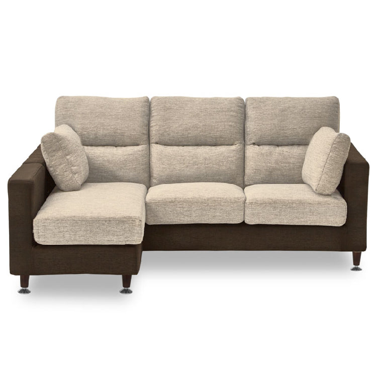 ベージュ カウチソファ 付属クッション付き ベージュ カウチソファ 付属クッション付き ベージュ カウチソファ