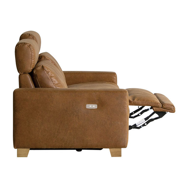 ハーデス ソファ 2.5人掛け #オーカーブラウン（スーパーレザーテックス）