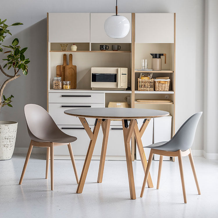 美品2点セット◾️関家具 クラッシュゲート エッグチェア スタッキングチェア 椅子 エッグ ダイニングチェア 木脚【2脚セット】 | 家具・インテリア通販