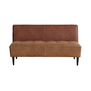 トリムソファ 2人掛け肘無 #ブラウン