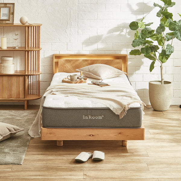 スーパーソフトフォームで体圧分散性を高め、反発弾性60%以上の超高反発ウレタンフォームでしっかり寝返りをサポートします。※画像はシングルサイズです。 #シングルサイズ