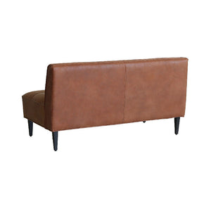 トリムソファ 2人掛け肘無 #ブラウン