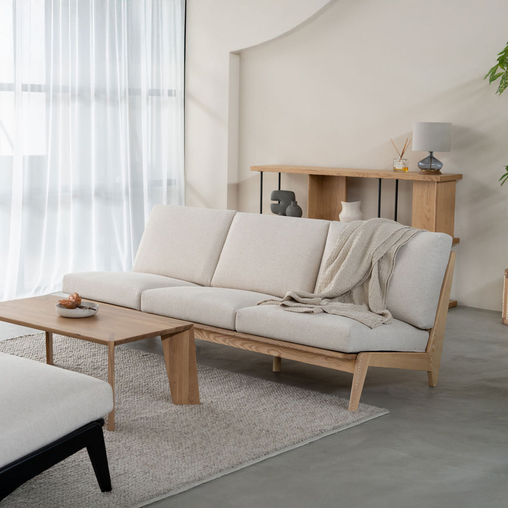 コレイト 3人掛けソファ 木製フレーム