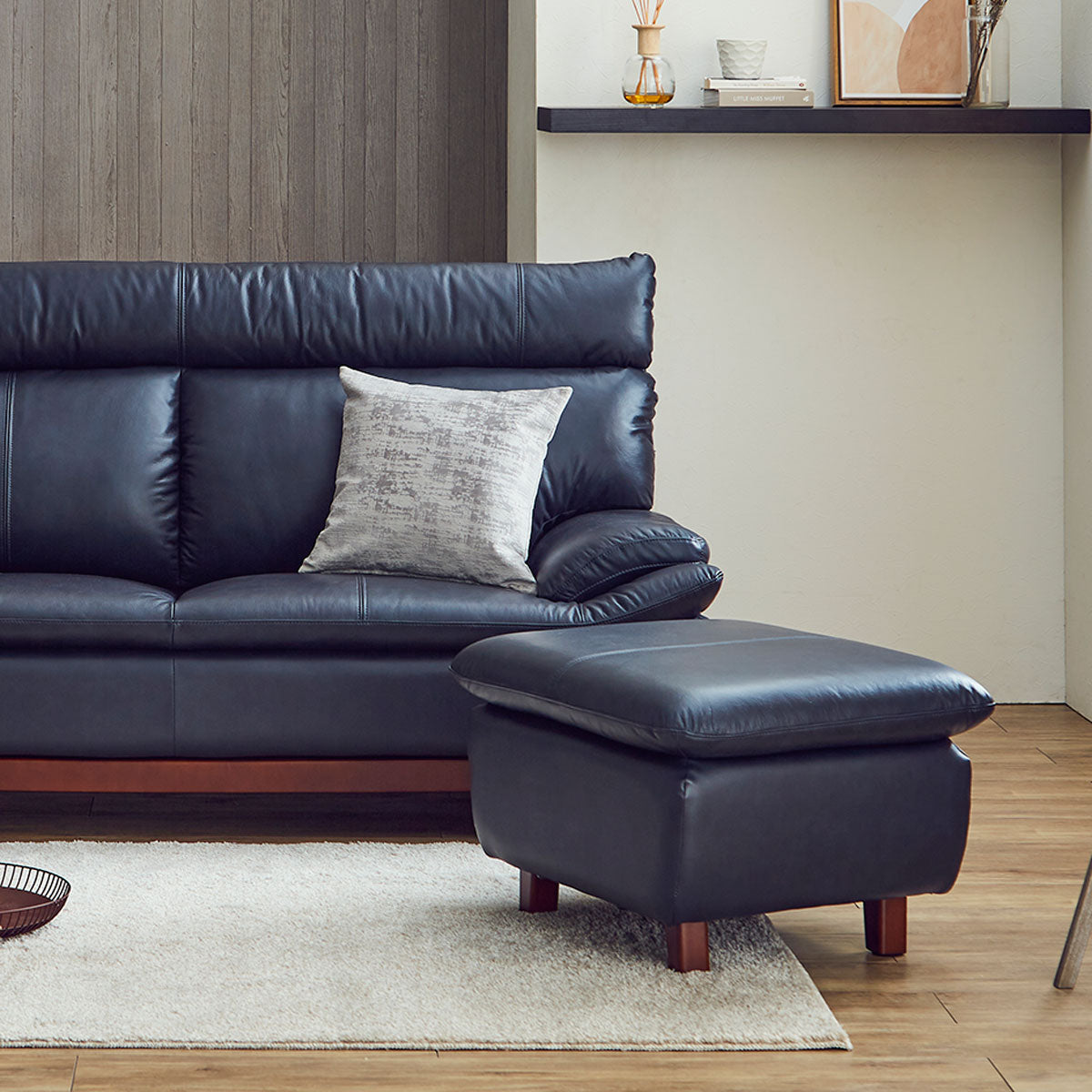 スツール ミラージュⅢ LBR（革）(L35) ｜家具・インテリア通販の関