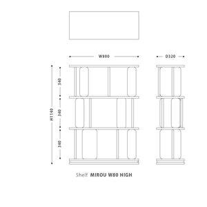 ミロウ シェルフ #チームナチュラル #幅80cm / 高さ114cm