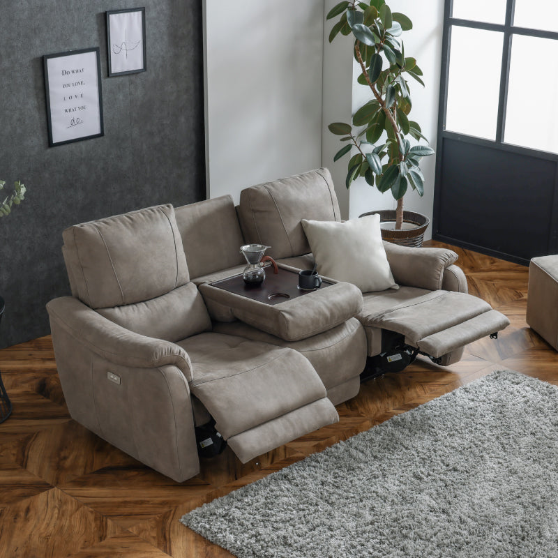 グレー 3人掛けソファ 3人掛け＋オットマン カウチソファセット 『ESTERD エスタード