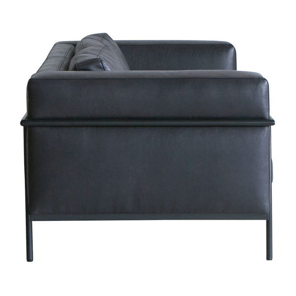 ボトックスソファ 3人掛け #アッシュブラック（スーパーレザーテックス）