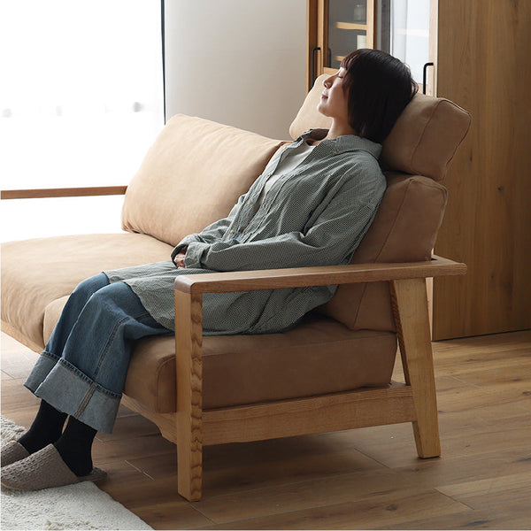 マンジェ ヘッドレスト レザーテックス #ミルキーベージュ