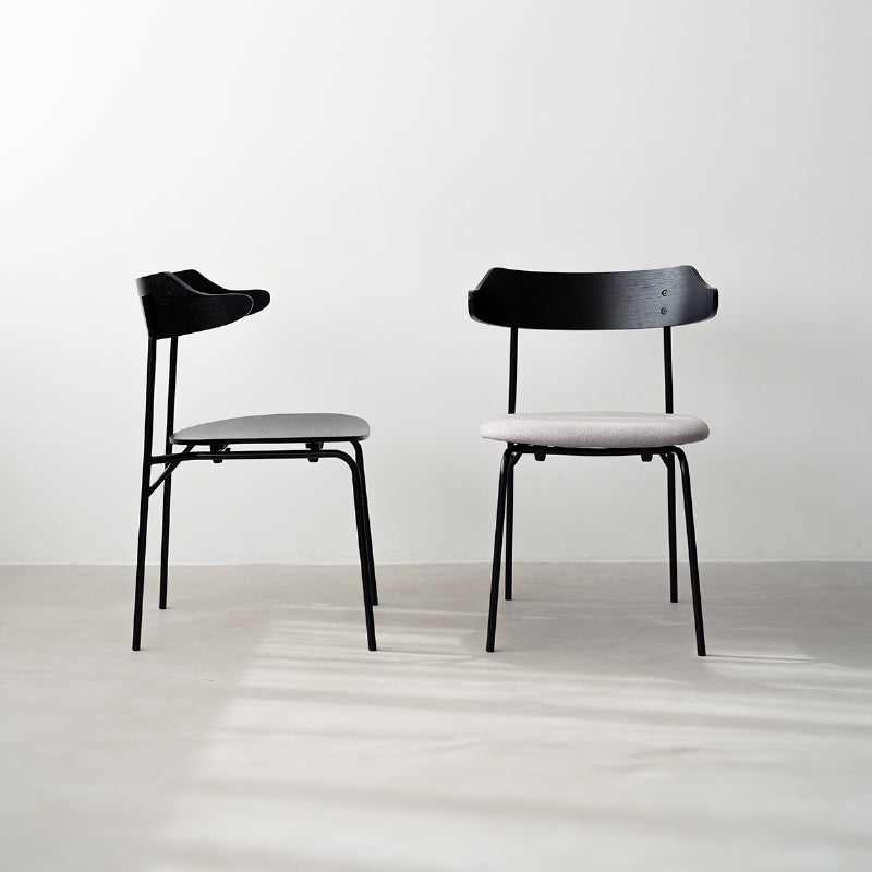 美品 関家具 KAPELL カペル オーク 板座 アイアン　ダイニングチェア カペルⅢ ダイニングチェア