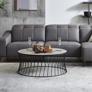 プレシャスグレー　サイドテーブル #ブラック