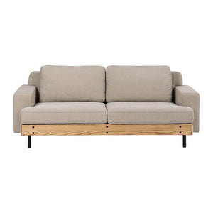 バスク 3人掛けソファ キャンバス #アイボリー