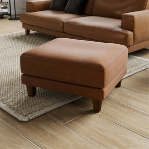 座り心地抜群の低重心なソファ「ジャロ」。 #LT01 キャメル（レザーテックス アニリン）