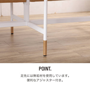 リベット フリーアドレスデスク #オーク #幅120cm #基本用