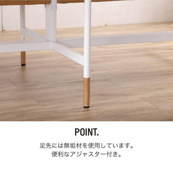 リベット フリーアドレスデスク #オーク #幅120cm #基本用