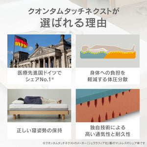 ゲルテックス マットレス ノンコイル 体圧分散 クオンタムタッチ ネクスト #シングルサイズ #200cm