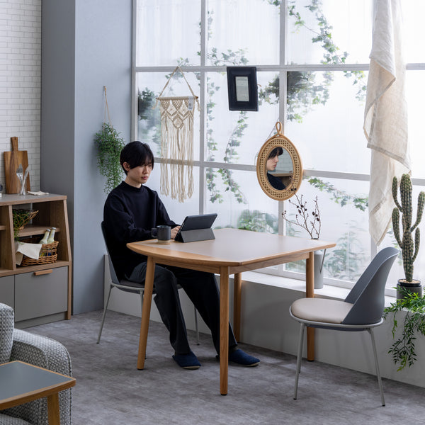 エルナ ダイニングテーブル #ホワイト #幅110cm