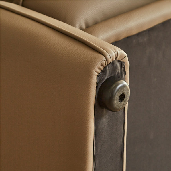 グランベルツ ソファ 3人掛け #FLT02 シャドーグレージュ（ファインレザーテックス）