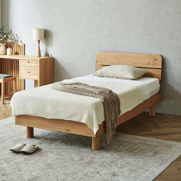 ラスクⅡ ベッドフレーム #ナチュラル #シングル #スノコ仕様