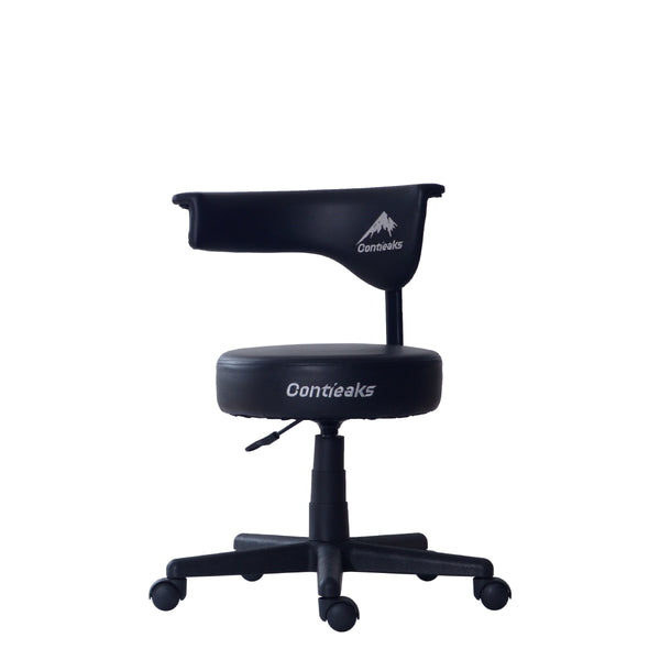 アーク V2 ゲーミング 回転 スツール 360度 座面昇降 低座面仕様 合成皮革 ブラック #ブラック