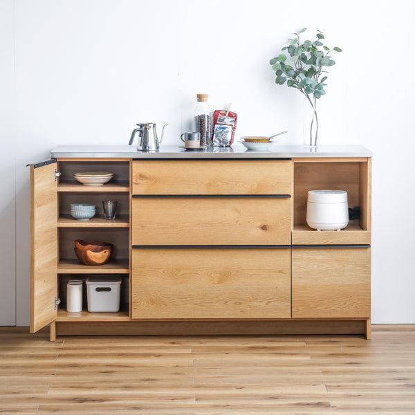 オウルⅢ カウンター スライド棚 #ウォールナット #幅100㎝