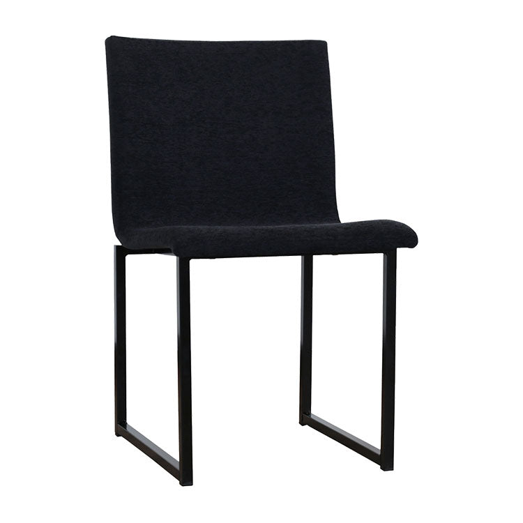 カラス ダイニングチェア スチール脚 ファブリック