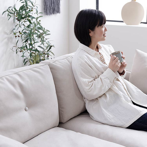 ボレアス 3人掛けソファ 幅200cm #プラチナグレー