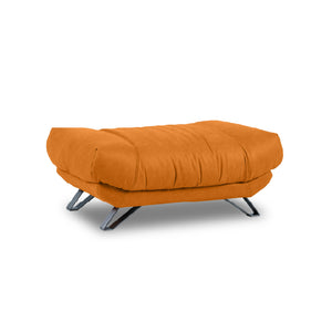 ブルネロ　オットマンL　幅101cm #PLT105 クロムオレンジ（プライムレザーテックス）