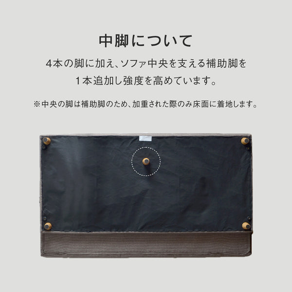 アーク ソファベッド 幅184cm リクライニング クッション付 ファブリック #ブルー