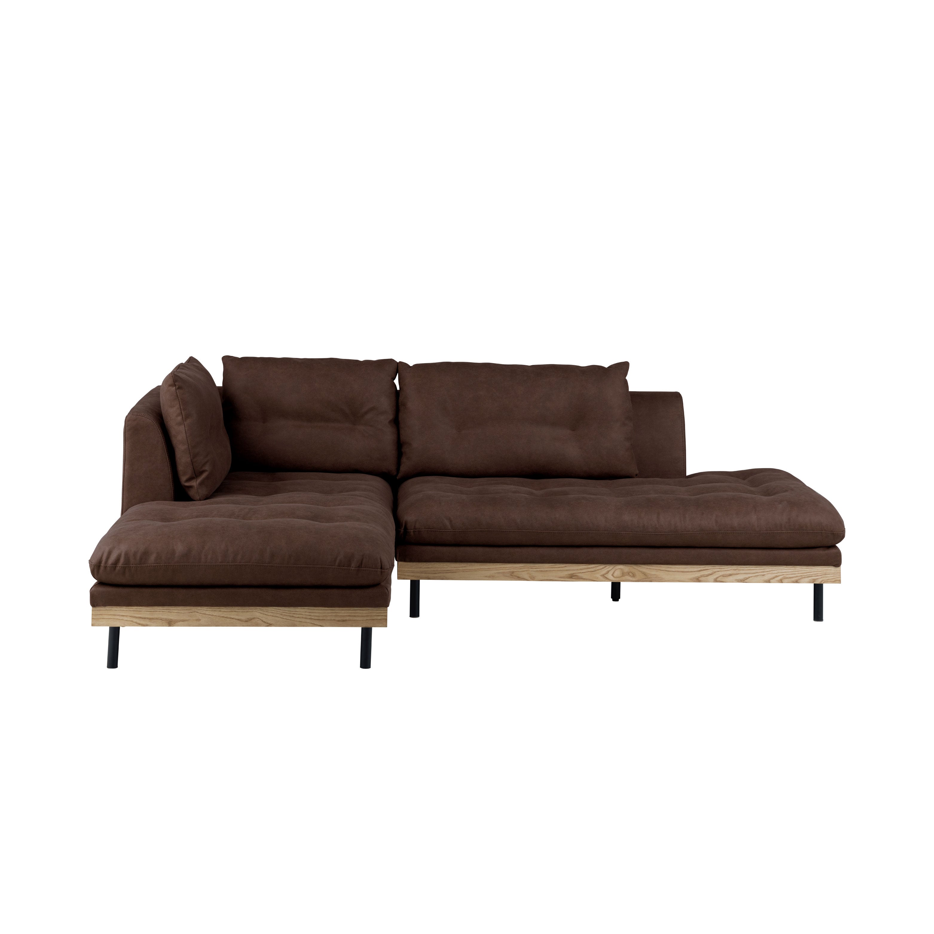 カウチソファ 黒【静岡県西部】 カウチソファ 向かって左カウチ「L/S 58N（エルエス58）」 革#J