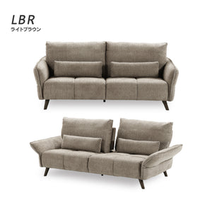 ルジック 3人掛けソファ 幅202㎝ #ライトブラウン