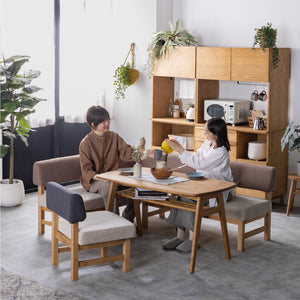 メレⅢ 2人掛け ソファ 片肘タイプ #モカブラウン×ミストホワイト #右肘