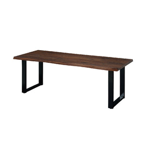 レスター ダイニングテーブル 幅200cm #ウォールナット #スチールA脚 #ウレタン塗装