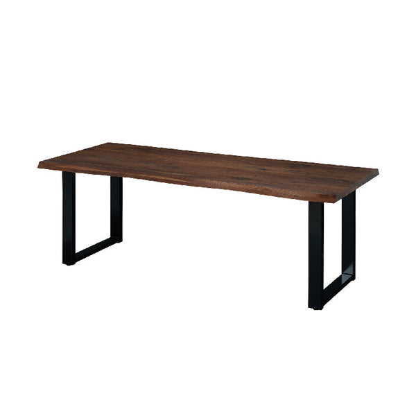 レスター ダイニングテーブル 幅200cm #ウォールナット #スチールA脚 #ウレタン塗装